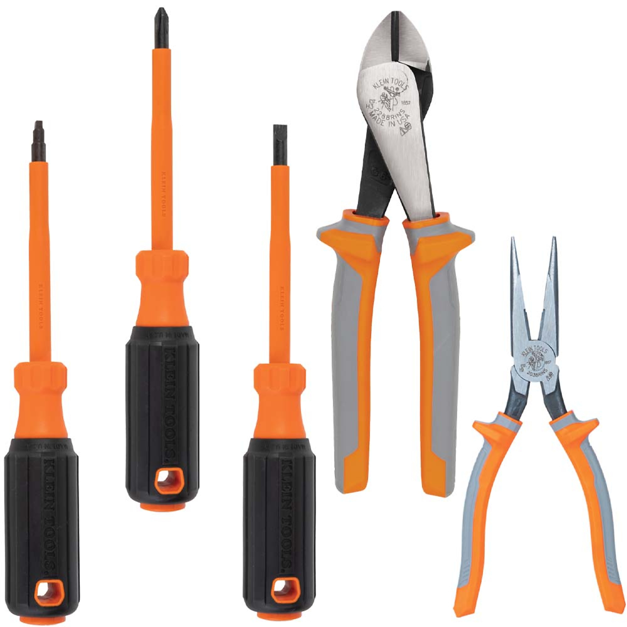 Klein Tools, 1000V Insulated Tool Set, 5-Piece, Pieces (qty.) 5 Model# 9419R